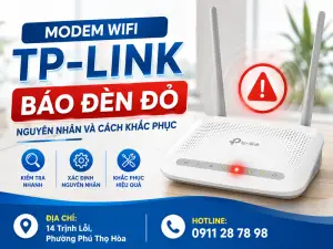 Modem WiFi TP-Link báo đèn đỏ: Hướng dẫn kiểm tra và khắc phục từng bước