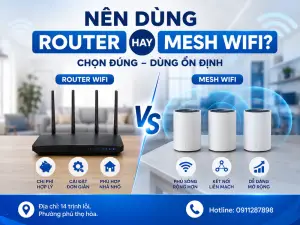 Nên dùng router hay mesh wifi? So sánh để chọn đúng