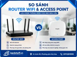 So sánh router WiFi và Access Point
