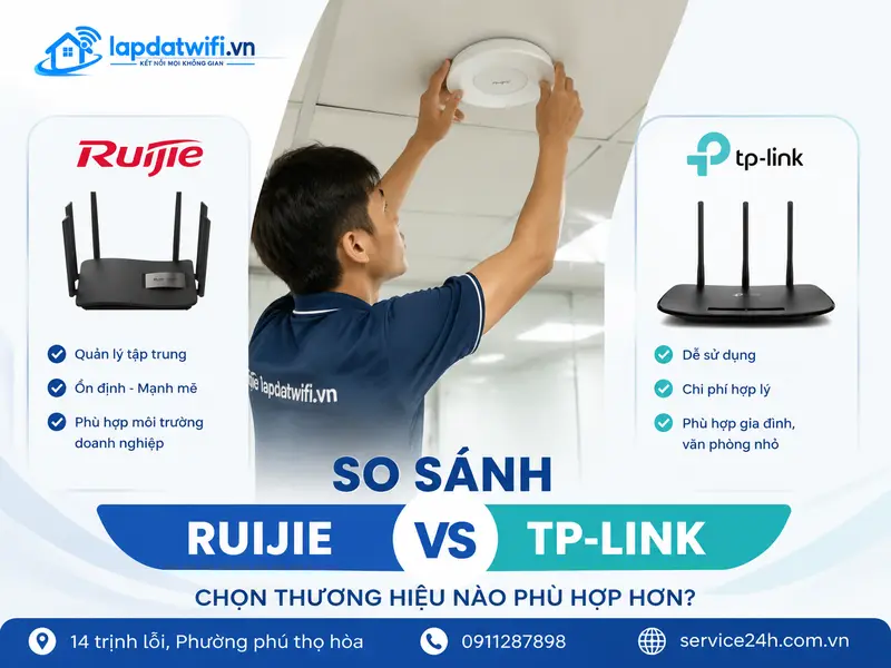 So sánh Ruijie và TP-Link: Chọn thương hiệu nào phù hợp hơn?