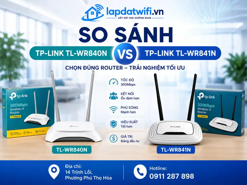 So sánh TP-Link 840 và 841: Nên chọn TL-WR840N hay TL-WR841N?