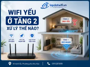 Wifi yếu ở tầng 2 xử lý thế nào? 9 cách cải thiện sóng hiệu quả