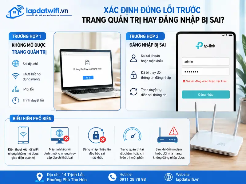 Xác định đúng lỗi trước bạn đang không vào được trang quản trị hay đăng nhập bị báo sai?