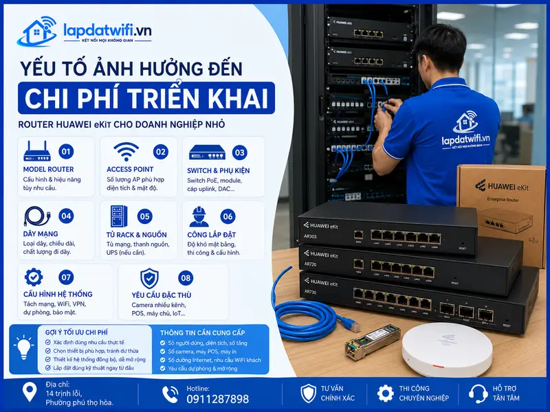 Yếu tố ảnh hưởng đến chi phí triển khai